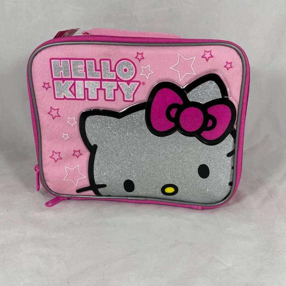 Sanrio Hello Kitty Rectangle Lunch Box SIL-3429 Pink NWT